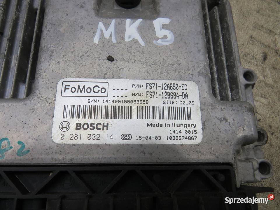 KOMPUTER SILNIKA MONDEO MK5 15 FS7112A650ED osobowe Komputery