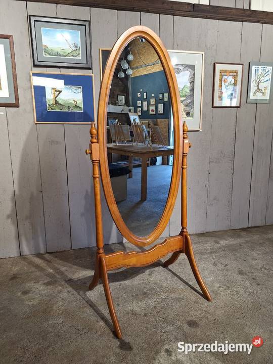 Lustro stojace drewniane vintage Tarnów