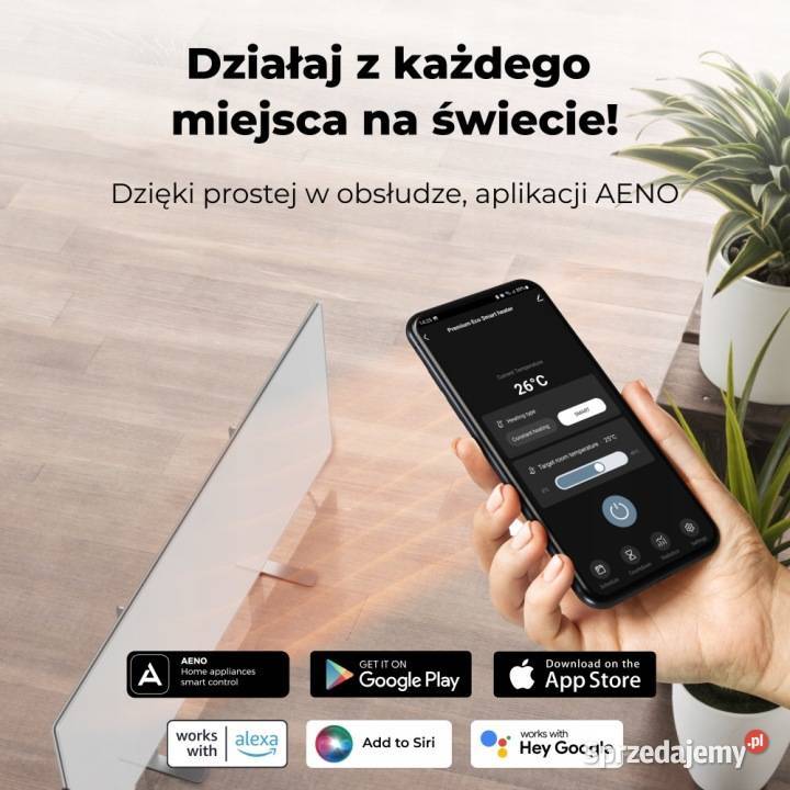 Grzejnik elektryczny Aeno Premium Eco smart małopolskie