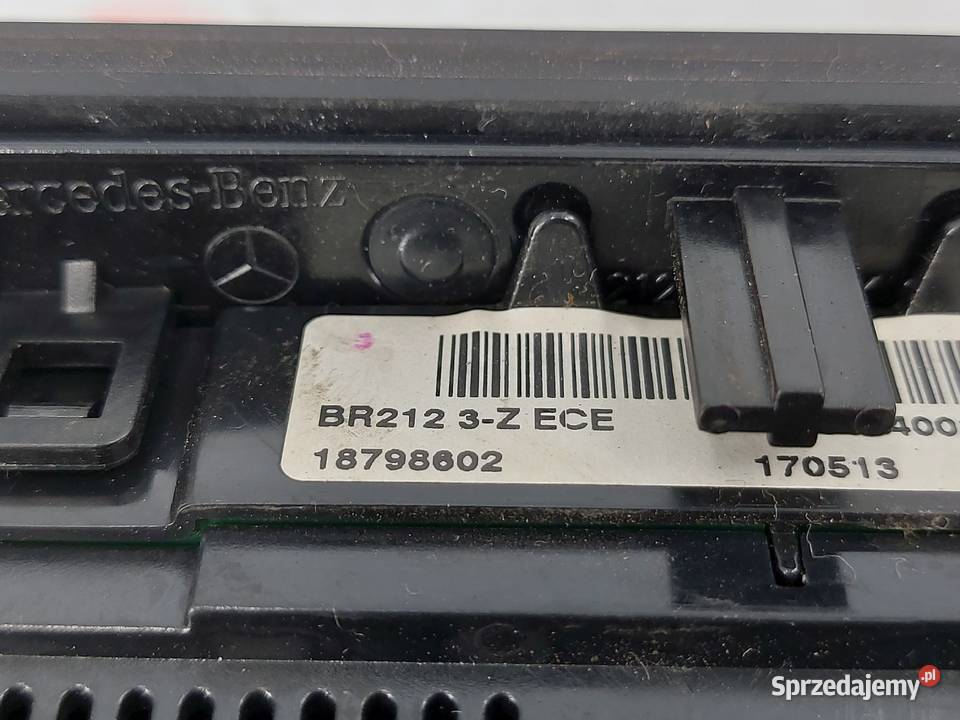 MERCEDES E KLASA W212 LIFT panel klimatyzacji Kielce