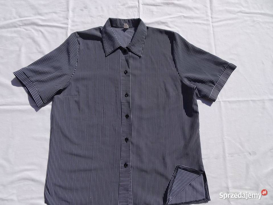 Elegancka koszula czarno biała Paski 40 42 Bluzki i koszule Nowy Sącz
