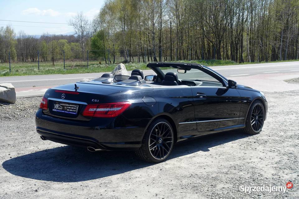 MERCEDES E350CGI 292 KABRIO AVANTGARDE FULL skórzana tapicerka śląskie Buczkowice sprzedam