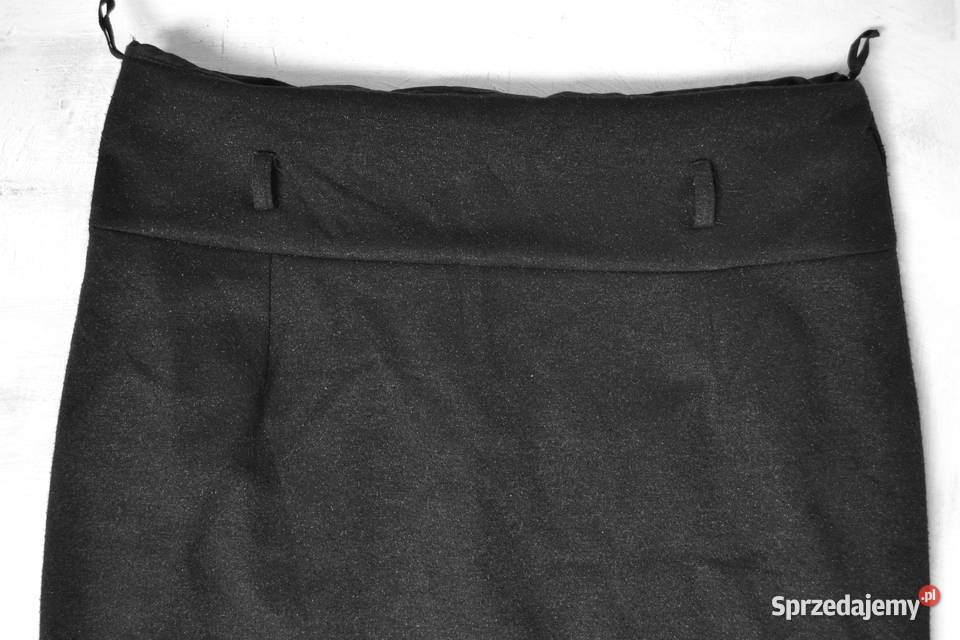 czarna spódnica midi XL 42 elegancka do kolan czarny