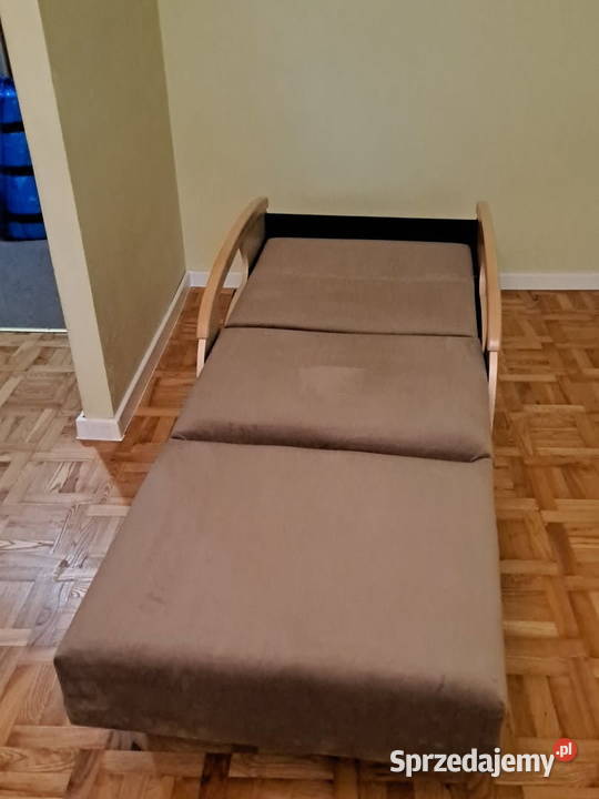 Amerykanka Fotel Rozkładany Sofa Ciemno Beżowa Dom i Ogród Warszawa sprzedam