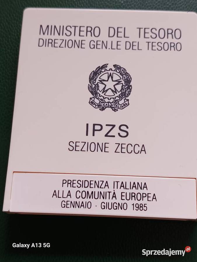 500 Lirów Włochy 1985 rPrezydencja Włoch w Konin