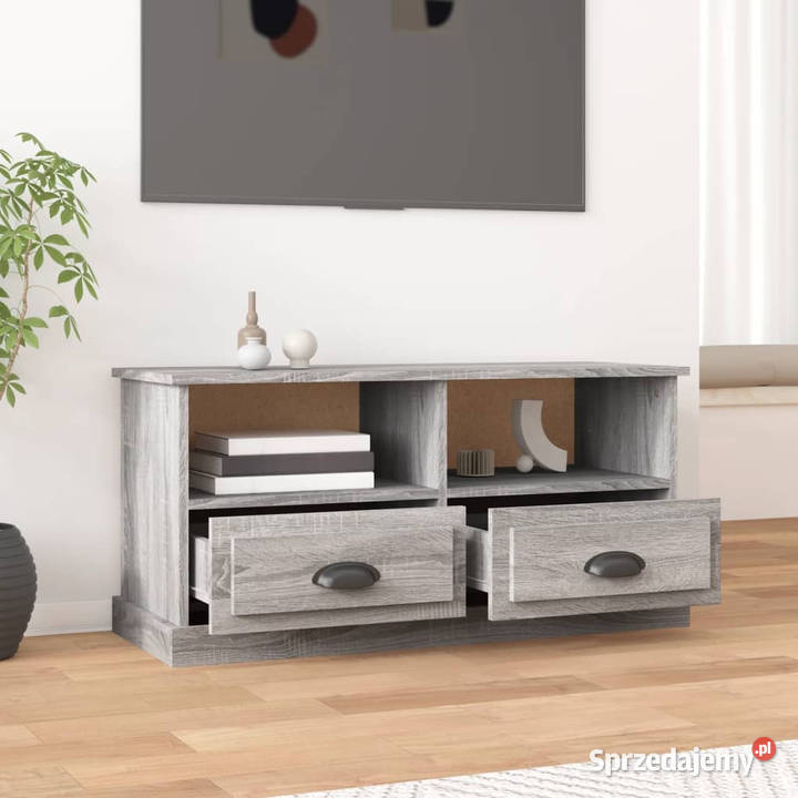 Szafka pod TV szary dąb sonoma 93x355x45 Warszawa