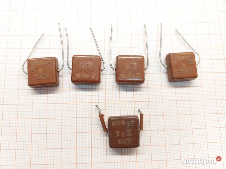 Kondensator Mikowy 6200pF 500V L15 5 A480 Części i akcesoria Czechowice-Dziedzice