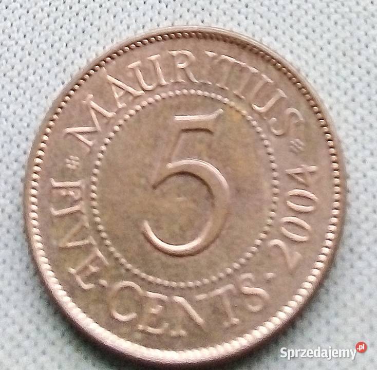 MAURITIUS FI VE CENTS 2004 r Legionowo sprzedam