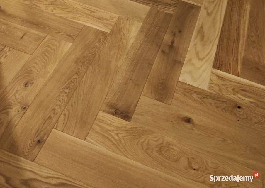 Parkiet Hajnówka Dąb Kalahari rustykalna podłoga Kraków sprzedam