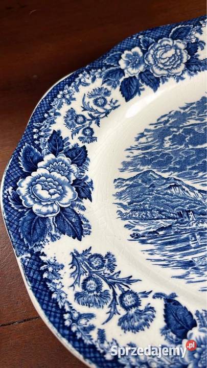 Patera owalna Półmisek Loch of Scotland England Gdańsk