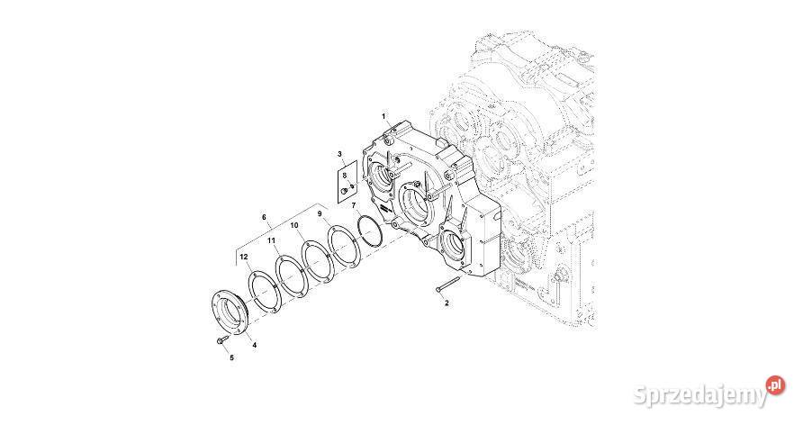John Deere 9470RX Obudowa R552925 Przekładnia Jastrzębniki sprzedam