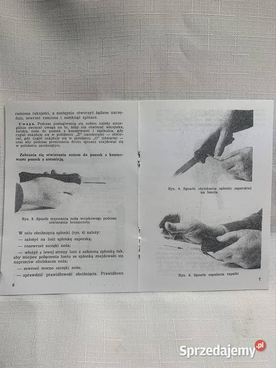 Nż wojskowy WZ 1967 opis i użytkowanie KOPIA sprzedam