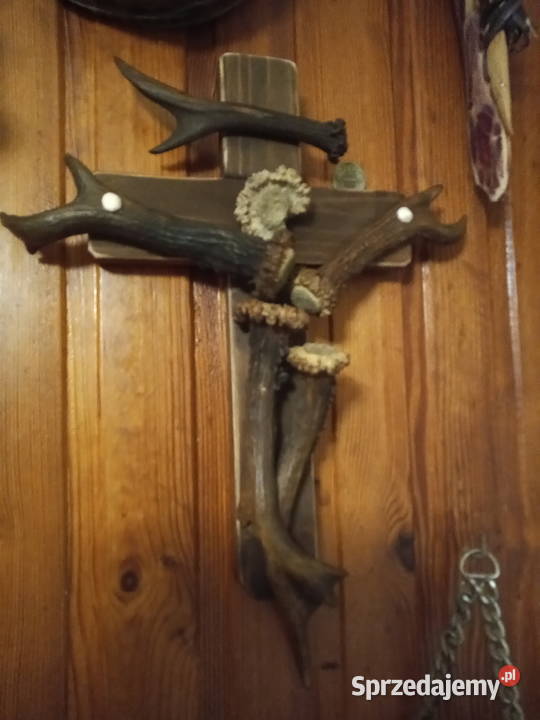 Krzyż z poroża Rękodzieło Leżajsk