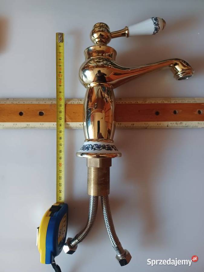 Bateria umywalkowa Mosiądz ceramika Pozostałe Poznań sprzedam