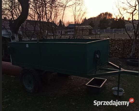 Przyczepa jednoosiowa metalowa Wysoka