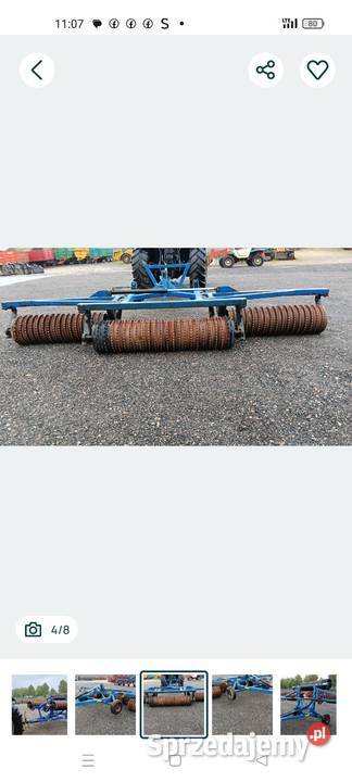 Wały posiewne dalbo 54 m na kołach Nowa Karczma