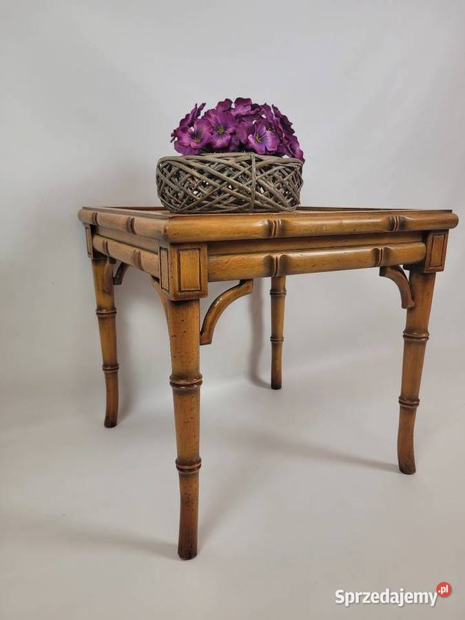 Stolik kawowy z rafią 46cm Stoliki kawowe i ławy zachodniopomorskie Białogard