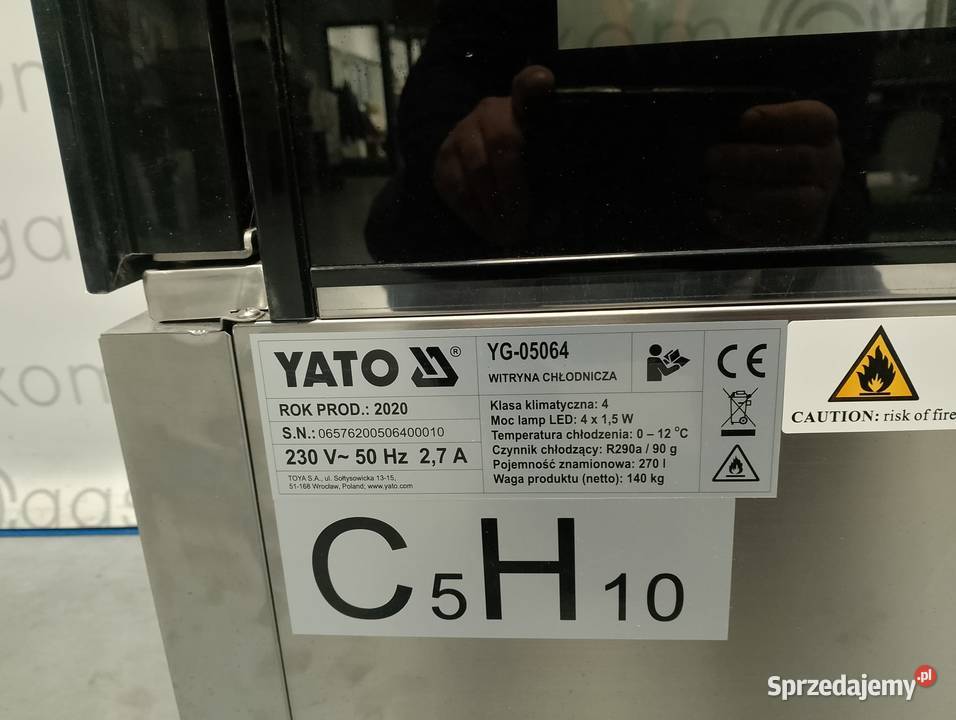 Witryna chłodnicza ekspozycyjna 270 l z Wrocław