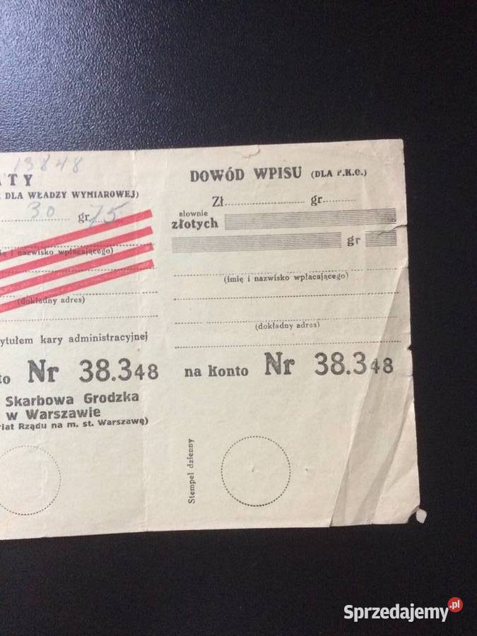 241 Skarbowy Blankiet Nadawczy zachodniopomorskie