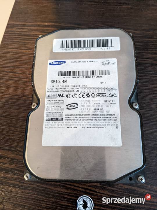 Dysk twardy Samsung 160 GB
