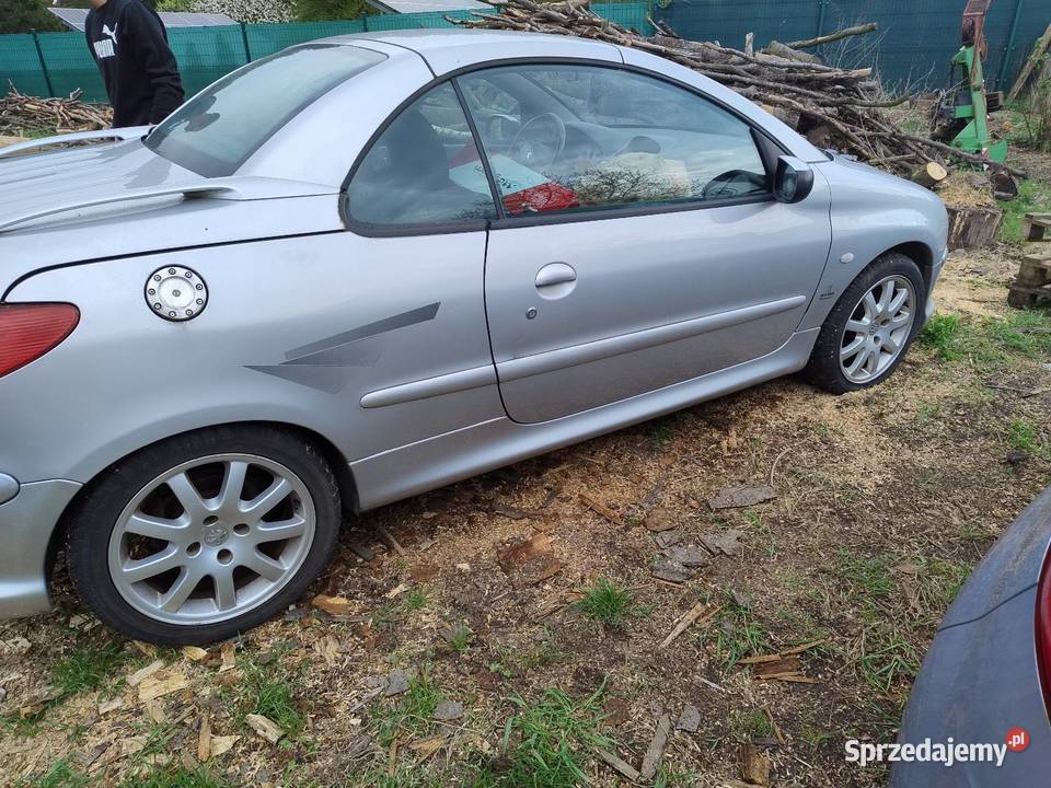 Peugeot 206cc na części srebrny lubuskie Gorzów Wielkopolski sprzedam