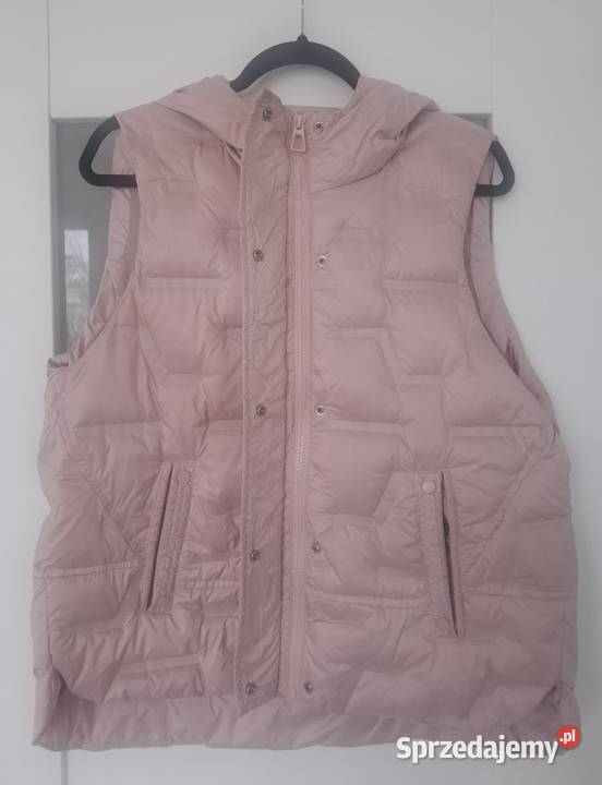 Puchowy lekki bezrękawnik pudrowy róż rozmiar L Warszawa sprzedam
