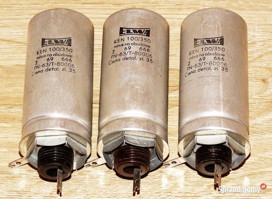 Kondensator elektrolityczny 100 uF 350 V KEN 666