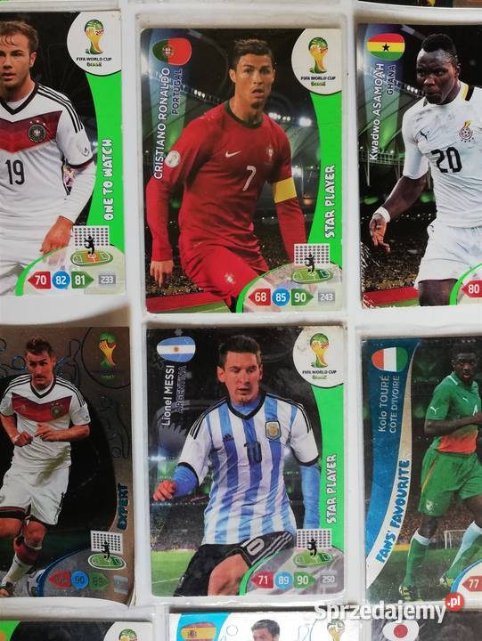 Kolekcja kart z piłkarzami 55 sztuk mazowieckie Warszawa sprzedam