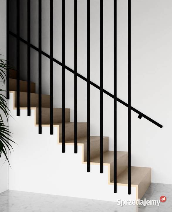 Poręcz schodowa metalowa jednobiegowe  Podłogi i schody Warszawa