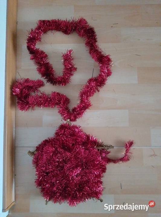 Złote i czerwony łańcuch czerwona gwiazda Boże Narodzenie sprzedam