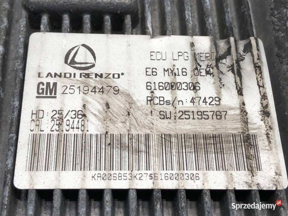 KOMPUTER LPG 25194479 STEROWNIK GAZU ZASILANIA podkarpackie