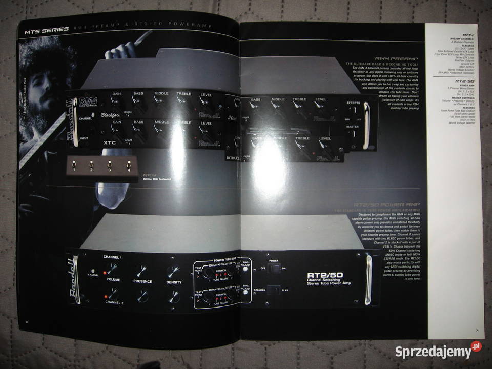 Randall 2009 Catalog MTS Valve Dynamic G3 Plus Gitary i akcesoria Gitary i akcesoria