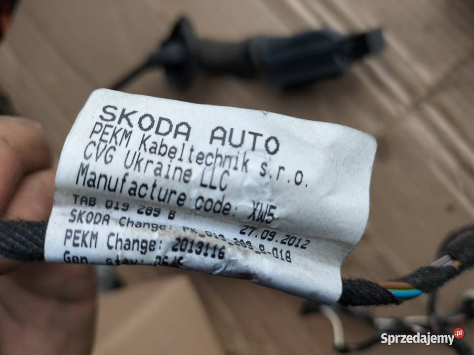 SKODA OCTAVIA III 3 5E0971693C WIĄZKA INSTALACJA osobowe Kamień-Kolonia
