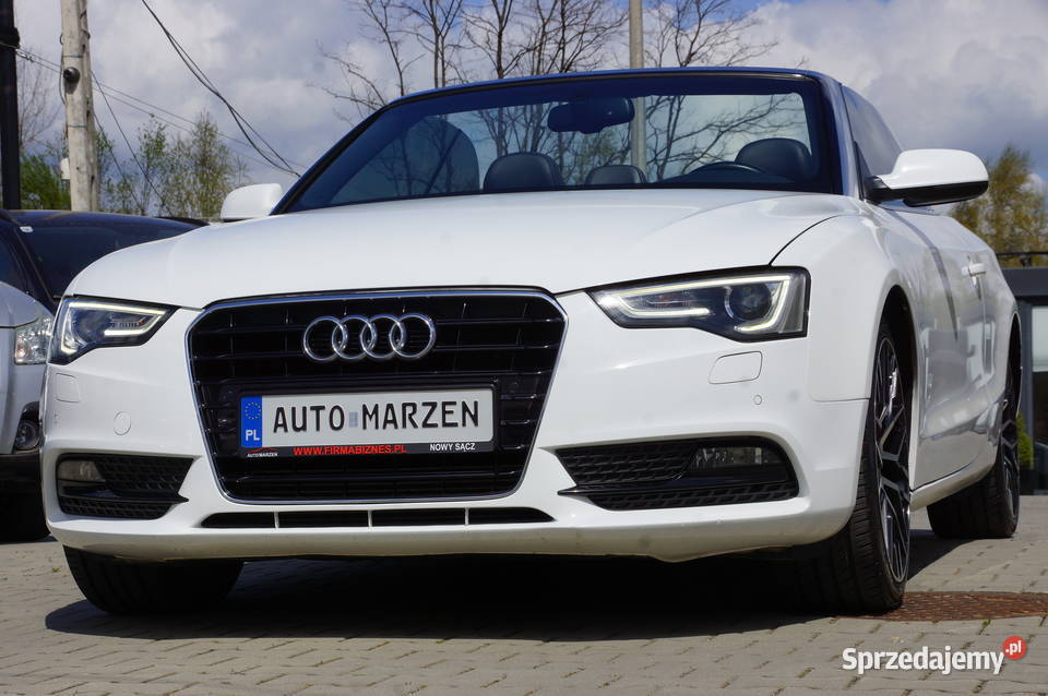 Audi A5 20 TDI CR 177 Cabrio Lift SLine BO Navi aluminiowe felgi A5 Samochody osobowe