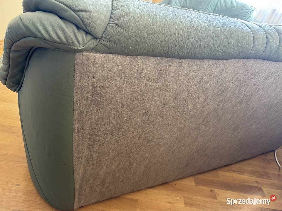 Zestaw wypoczynkowy skórzany 321 Poznań sprzedam