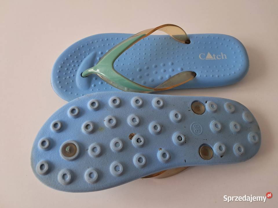 Buty damskie japonki niebieskie do sprzedania Kraków sprzedam