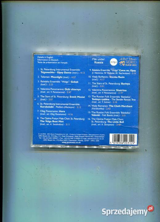 The Very Best of Russia Płyta CD zachodniopomorskie Szczecin