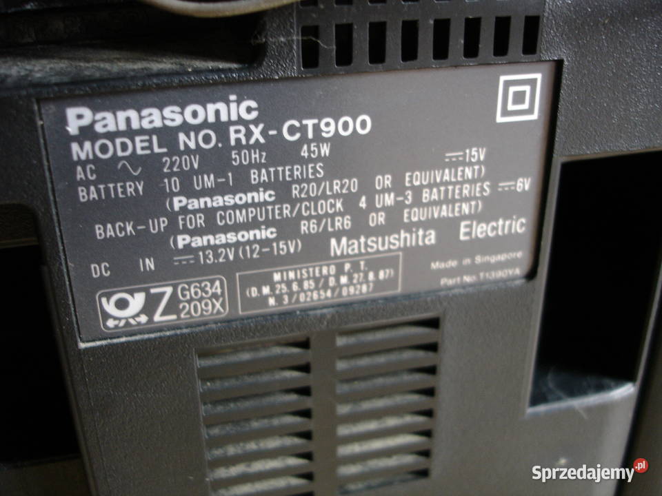 Radiomagnetofon PANASONIC RXCT900 Zielona Góra sprzedam