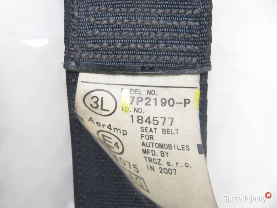 PAS LEWY PRZEDNI PEUGEOT 107 7P2190P Pasy bezpieczeństwa