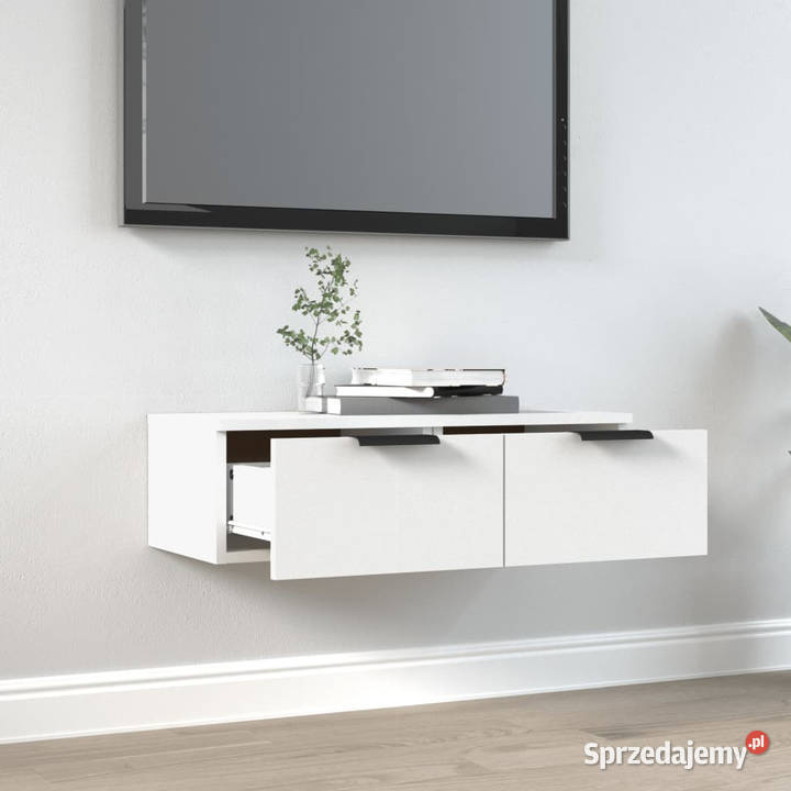 Szafka wisząca biała 68x30x20 materiał