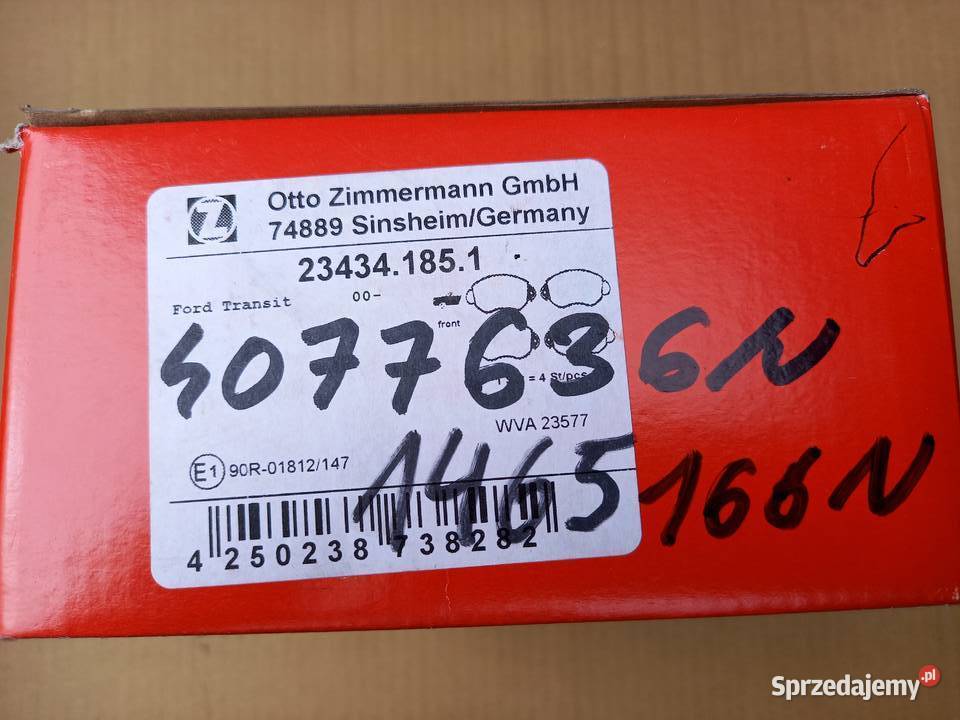 1465166 Zimmermann klocki hamprzód Transit 2000 małopolskie Kraków