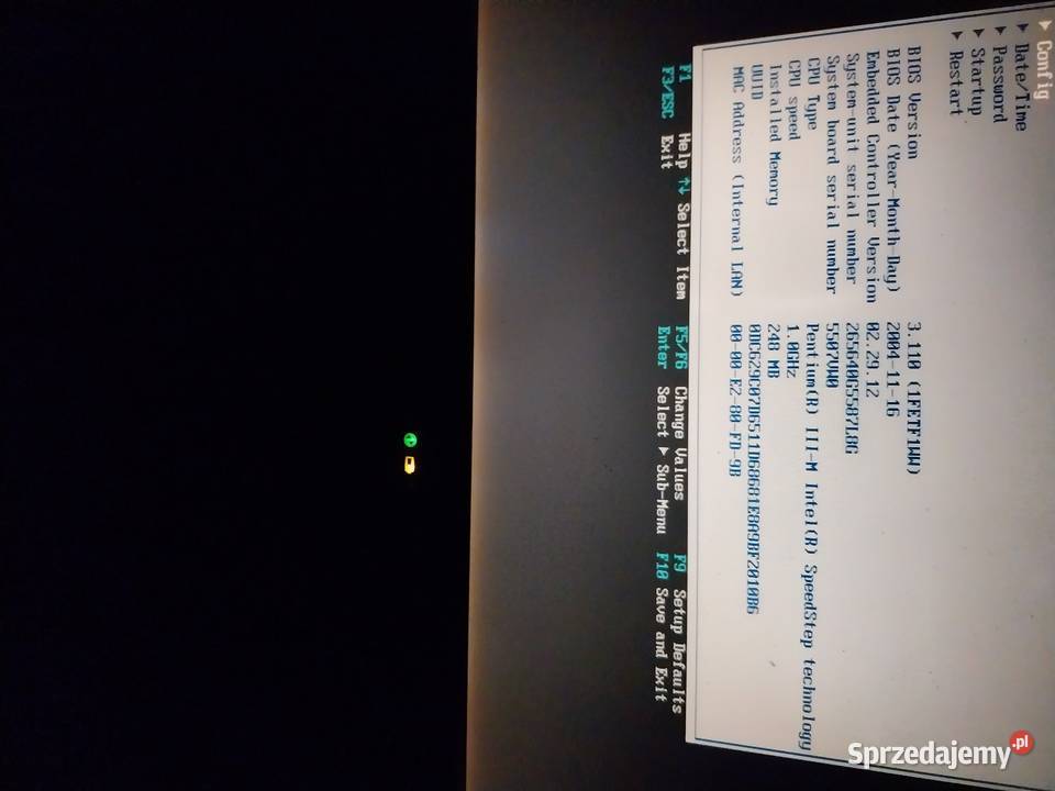 Części do laptopów IBM THINKPAD T23 T42 R31 R40
