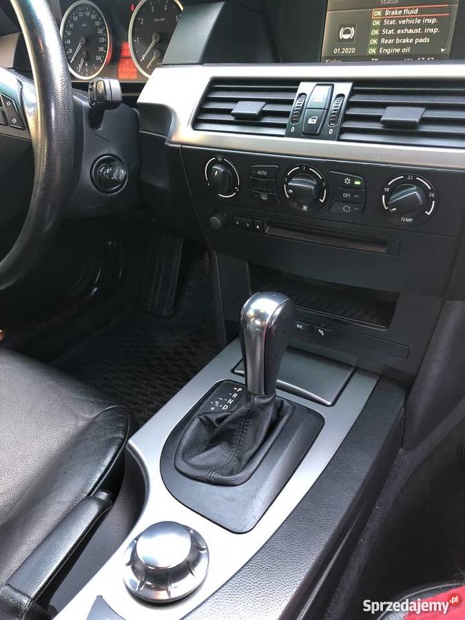 BMW E60 525i Benzyna Gaz Czarny Met Zadbany czujnik zmierzchu Seria 5 Skarżysko-Kamienna