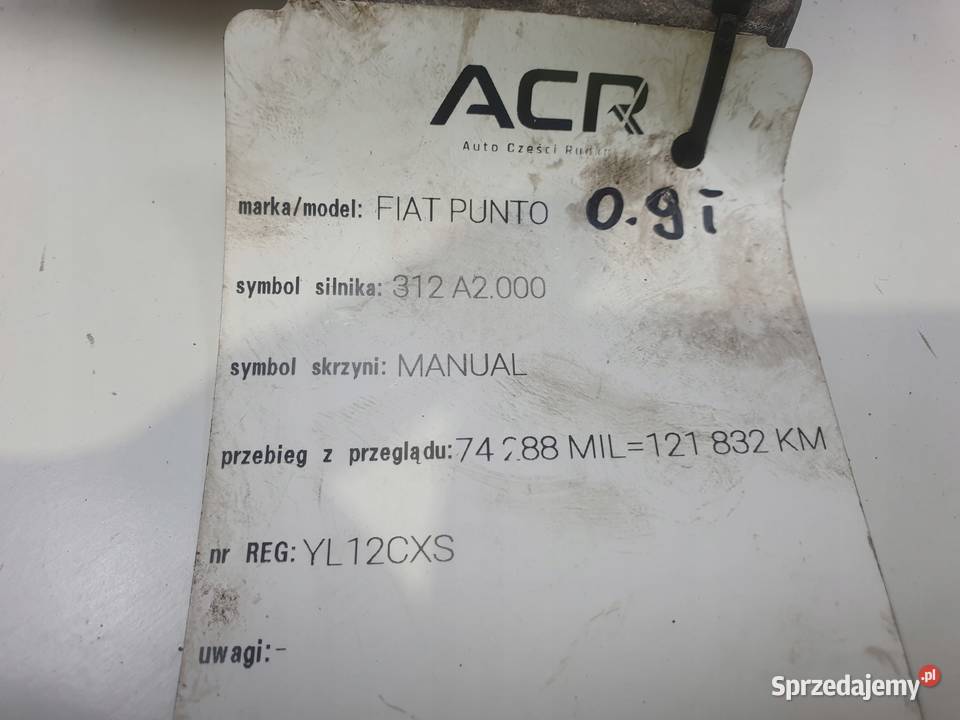 ALTERNATOR Fiat Punto 09 T TwinAir regenerowany Chełm