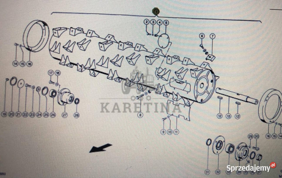 Bęben Doprowadzający ASP kat 000 663 041 4 kat Jastrzębniki