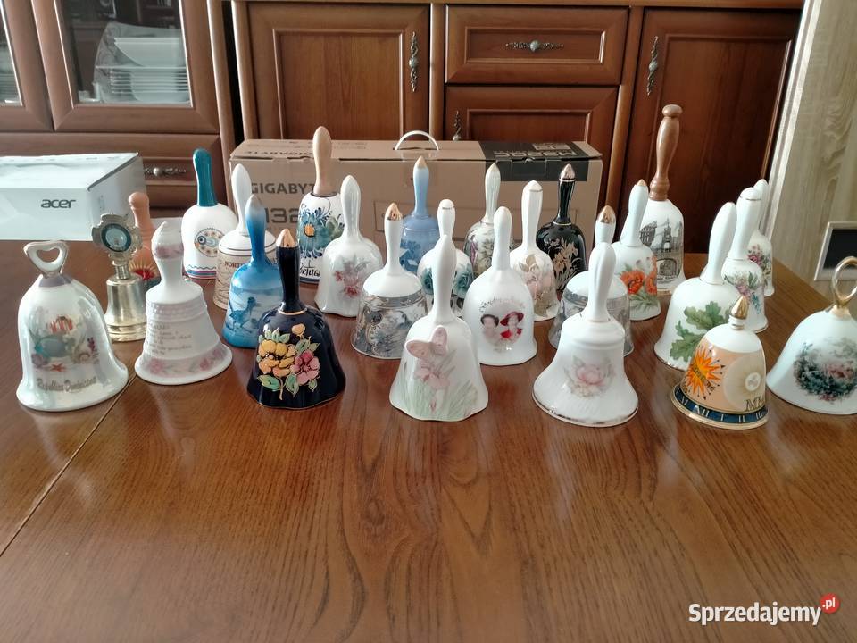 Dzwonki kolekcjonerskie porcelanowe wielkopolskie Grodzisk Wielkopolski