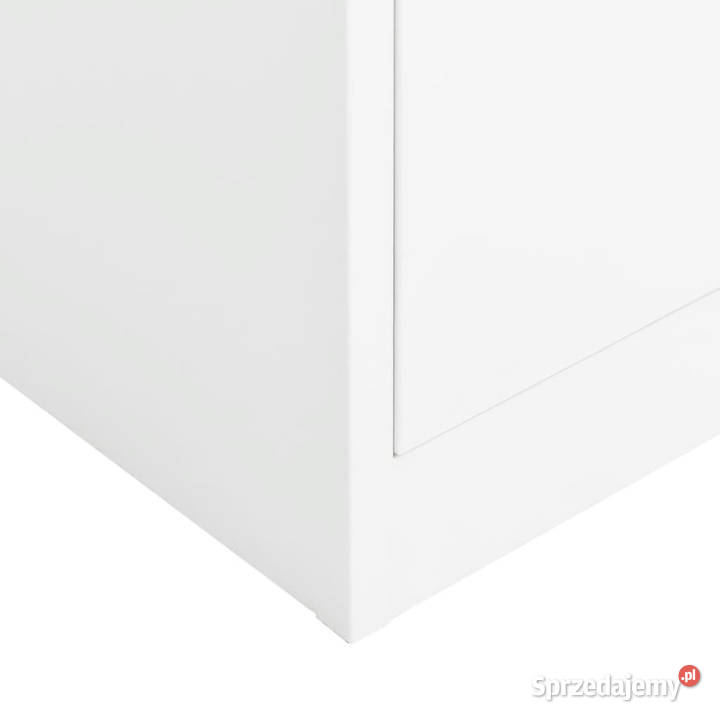 Szafa zamykana na klucz biała 90x40x180 stalowa Szafy i garderoby Warszawa