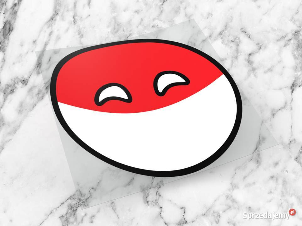 Naklejka POLANDBALL 8 x 8 cant into space polan Akcesoria Choroszcz