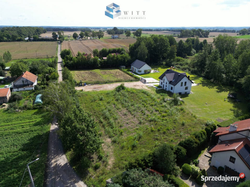 sprzedaży działki Ostróda 1001m2 utwardzona