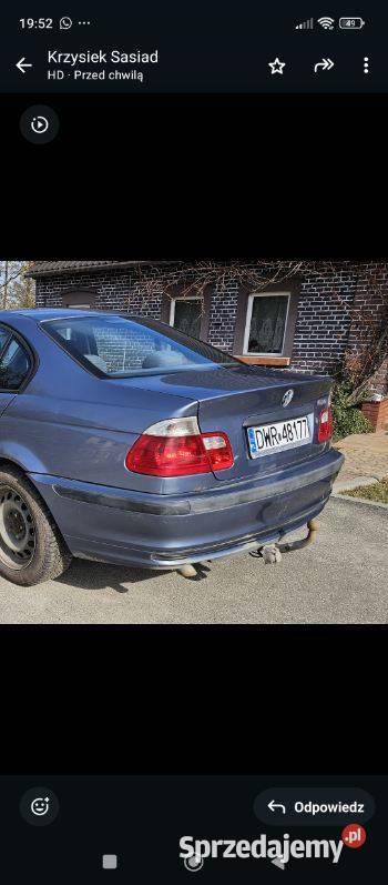 BMW E46 20d stan opłaty do 072026 światła przeciwmgielne